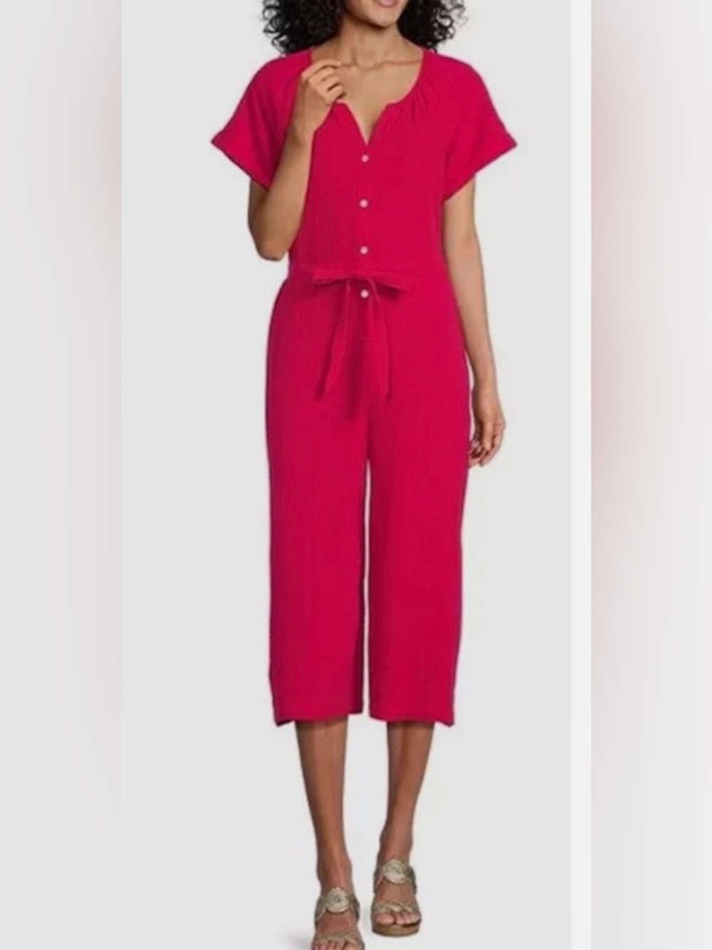 NWT-Tommy Bahama Coral Isle pink Jumpsuit-S/P